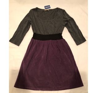 Grey and Purple Dress